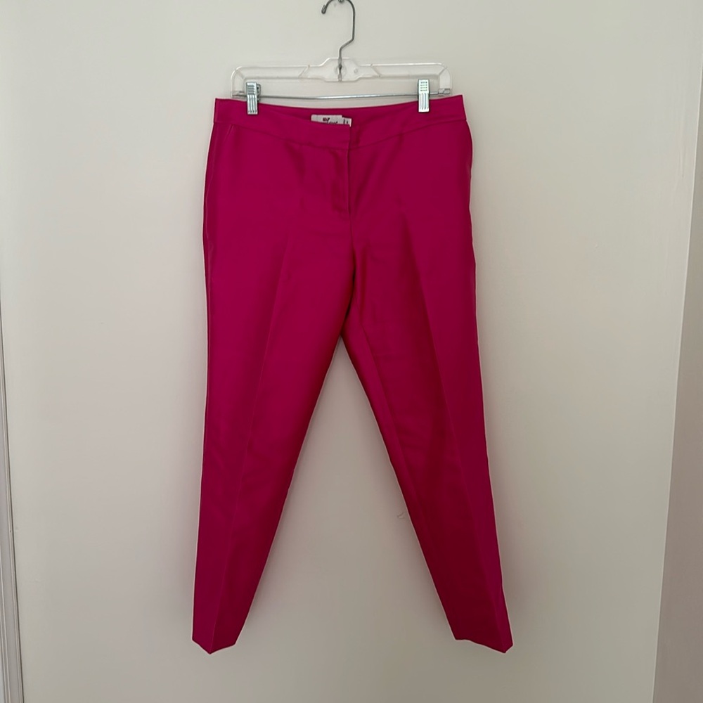 Hot pink vineyard vines women’s business casual summer pants